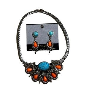 ⭐️ Beautiful Costume Jewelry set- necklace and earrings